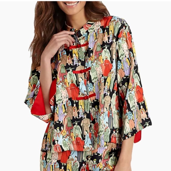 Natori Other - Natori Women's Dynasty Asian/Korean Theme Pajama Top Large